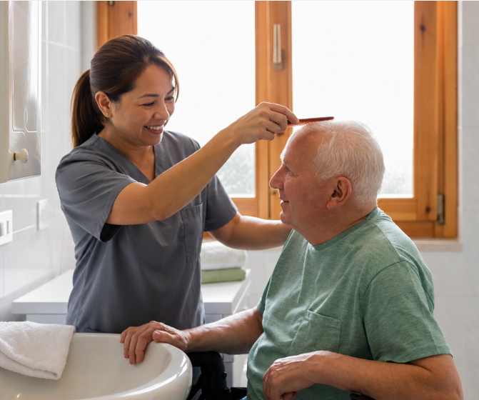 Personal Care for seniors from Two Girls Home Care