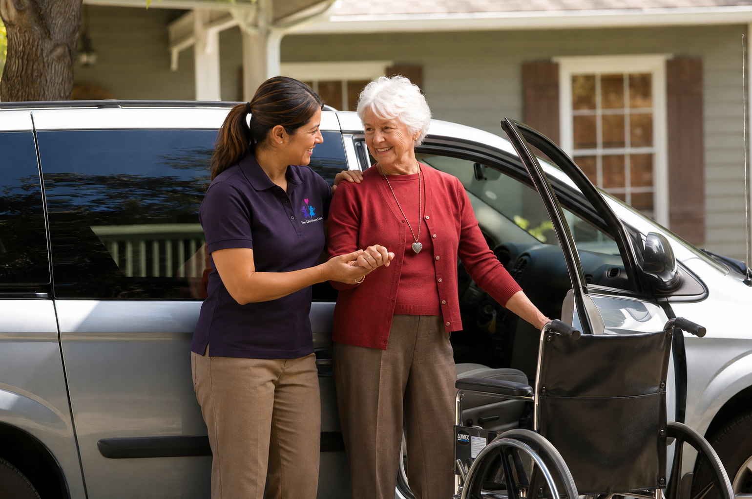 Transportation & Errands for seniors from Two Girls Home Care