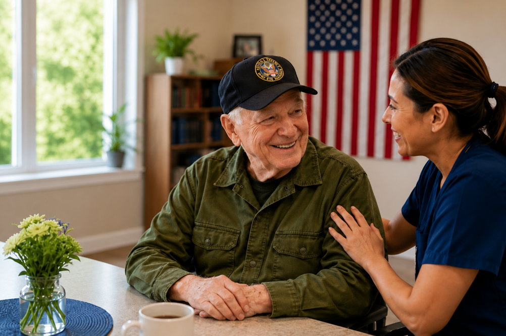 Veteran at home